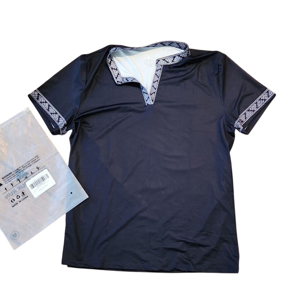 NWT Speed Your Run women's medium v neck sports polo